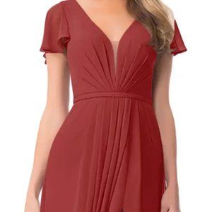 Azazie Reverie Dress in Rust